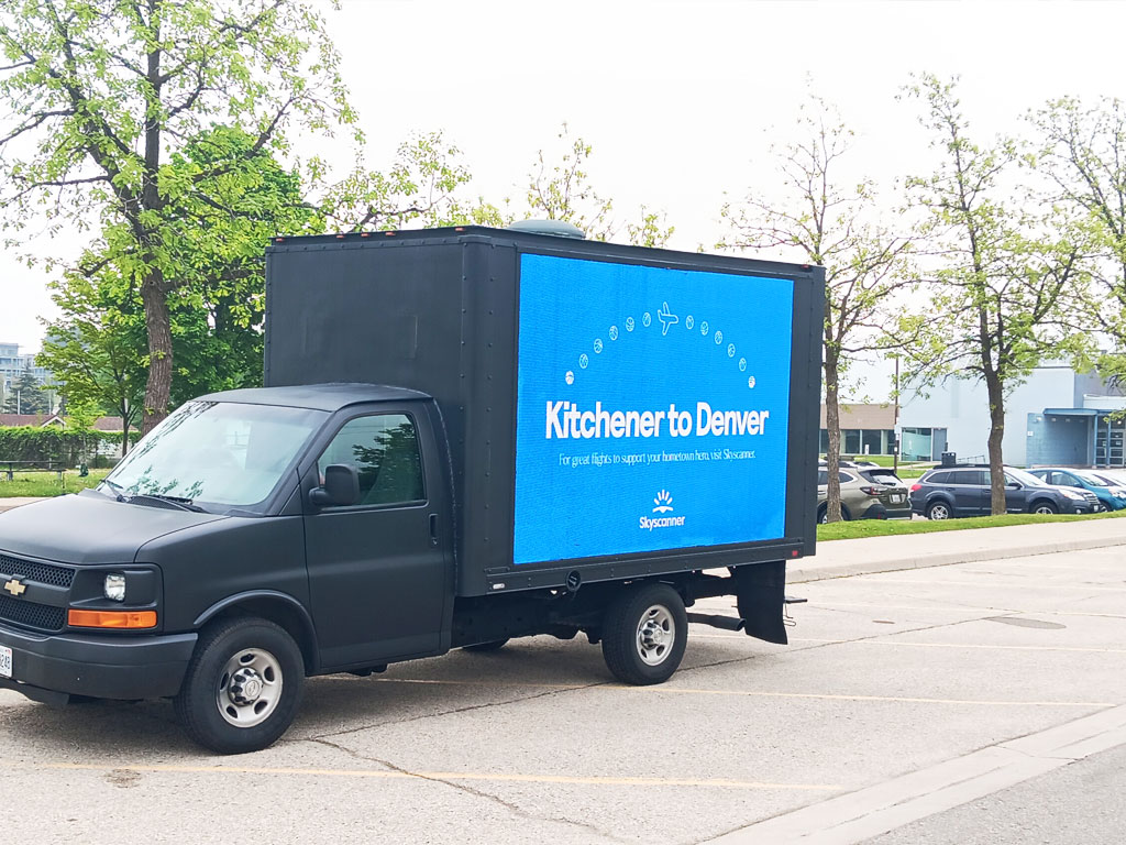 Grow More Campaign at Downtown Kitchener for Skyscanner