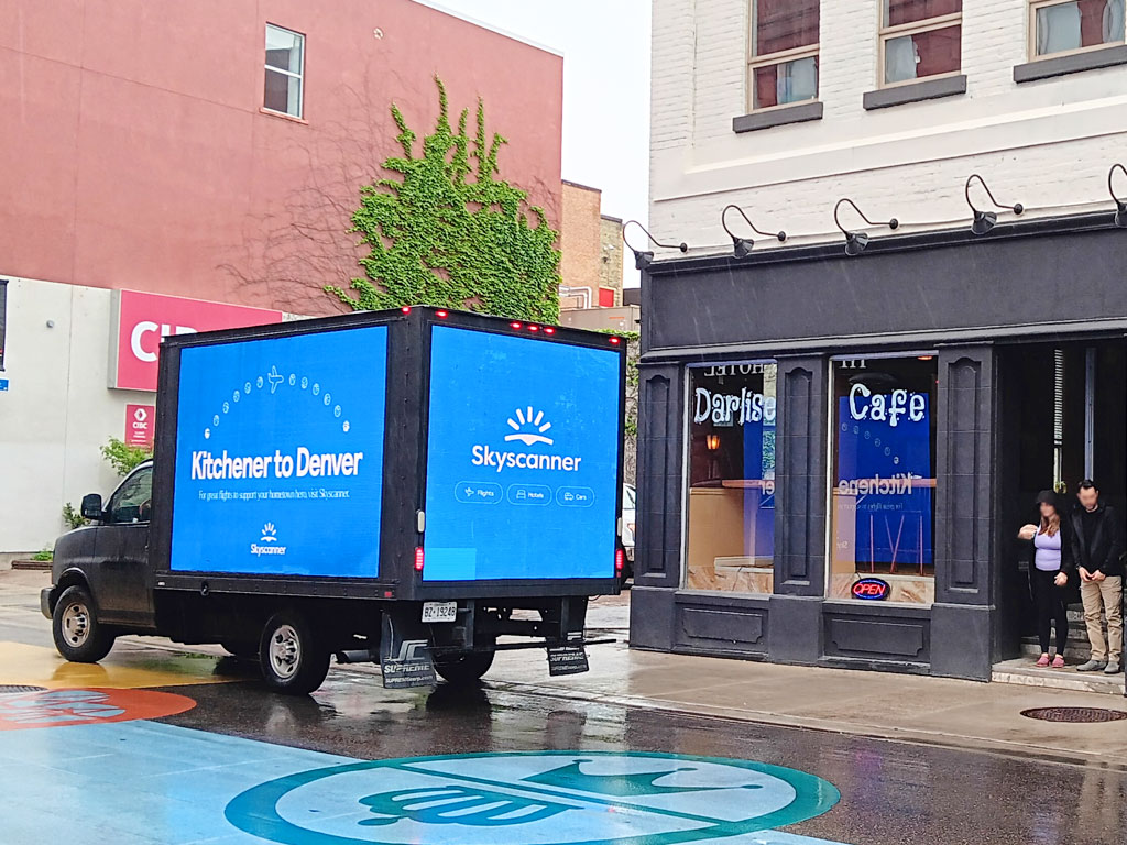 Grow More Campaign at Downtown Kitchener for Skyscanner