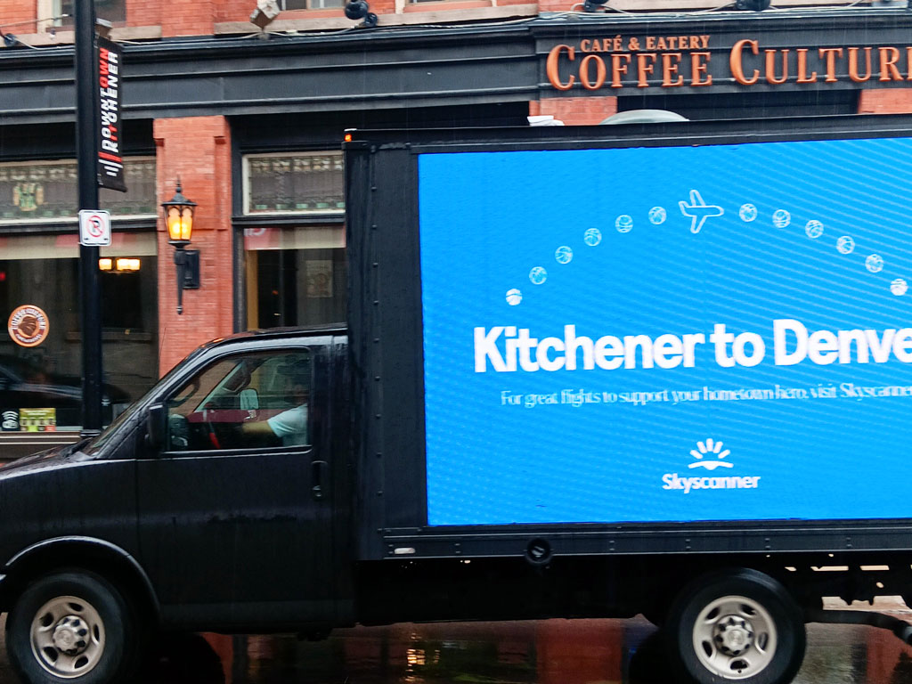 Grow More Campaign at Downtown Kitchener for Skyscanner