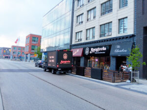 Rangeela Modern Indian Kitchen & Bar Downtown Kitchener campaign by Grow More LED Truck