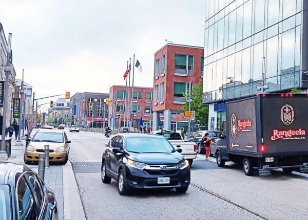 Rangeela Modern Indian Kitchen & Bar Downtown Kitchener campaign by Grow More LED Truck