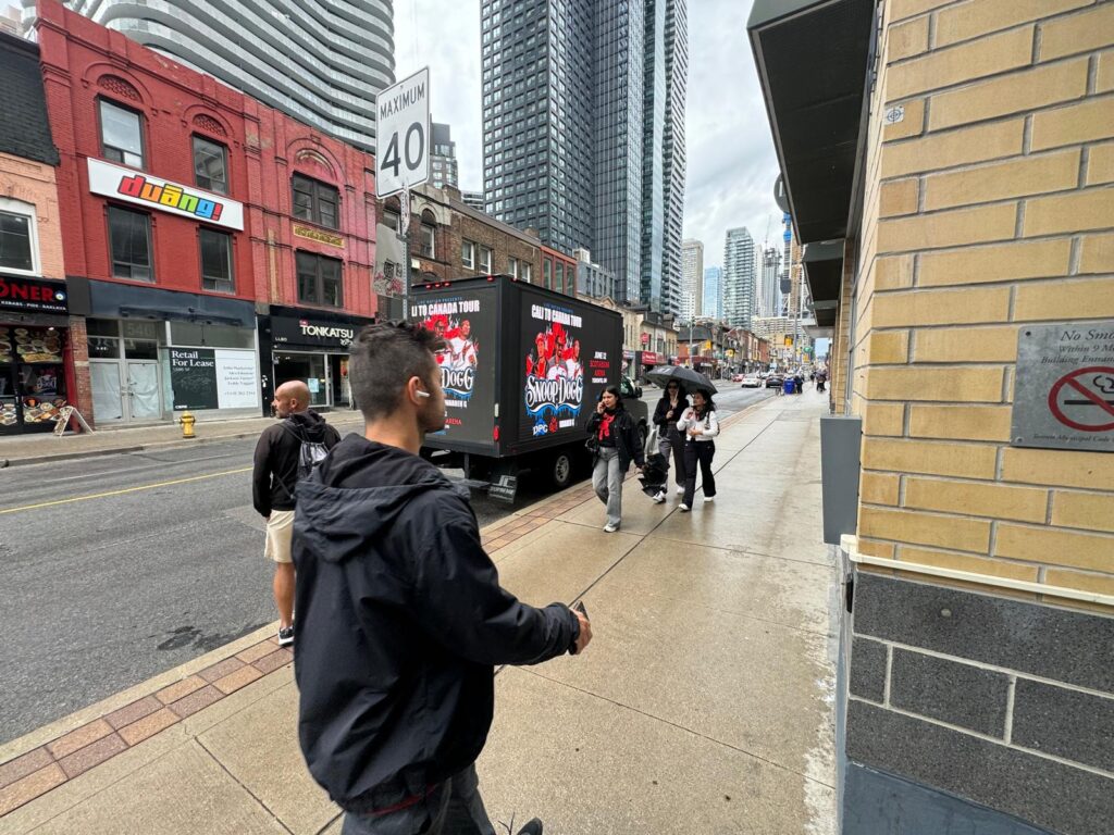 Snoop Dogg Campaign at Dundas Square - Cali to Canada Tour