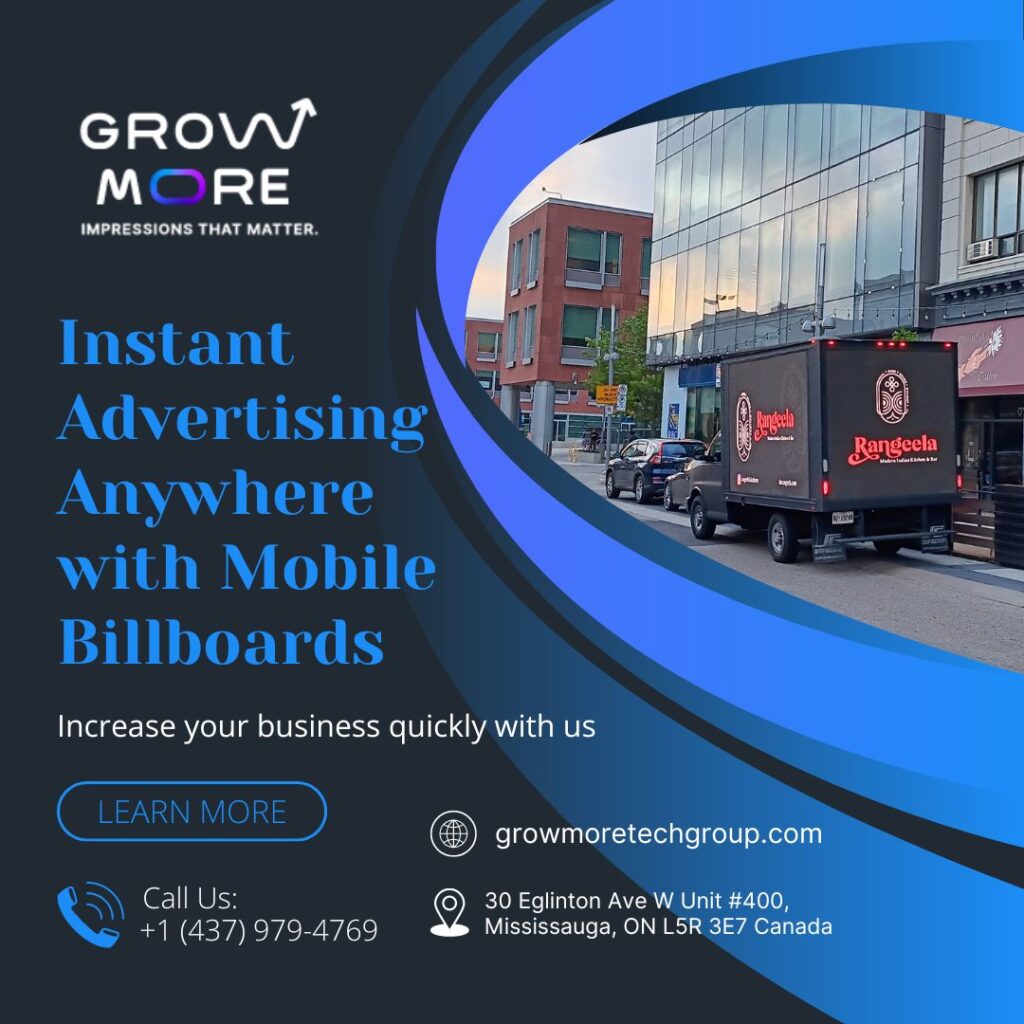 Instant Advertising Anywhere with Mobile Billboards