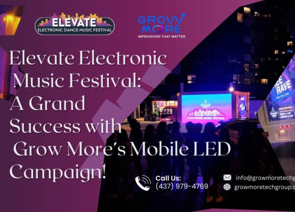 Elevate Electronic Music Festival: A Grand Success with Grow More’s Mobile Billboard Campaign!