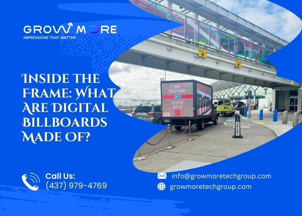 What are digital billboards made of