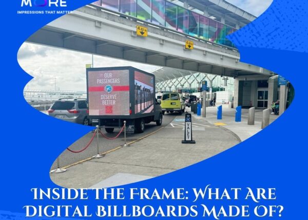 What are digital billboards made of?