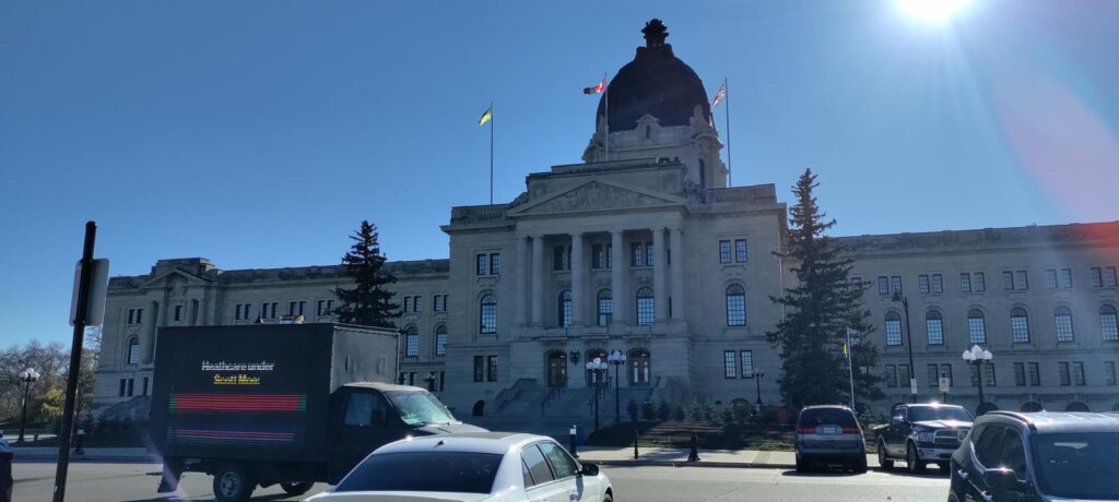 Mobile Billboard Political Campaign Saskatchewan NDP