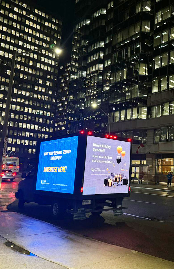 City Quebec Longueuil Mobile Billboard Advertising Truck