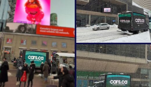 cars.ca campaign at downtown Toronto