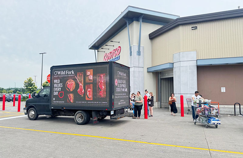 Wild Fork Foods Canada Media Truck Campaign at Hamilton