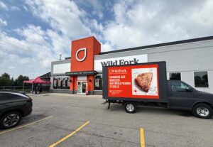 Wild Fork NewMarket mobile led campaign