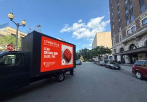 Wild Fork NewMarket mobile led truck campaign