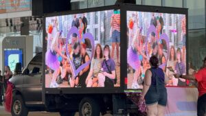 rogers pride parade edmonton led truck live streaming campaign
