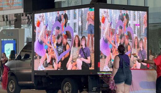 rogers pride parade edmonton led truck live streaming campaign