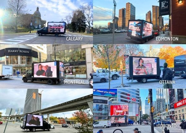 Islamic Relief Canada Nationwide LED truck Campaign
