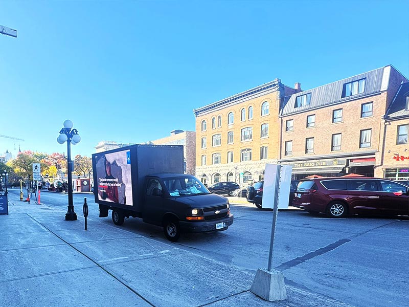 Islamic Relief Canada Ottawa media truck campaign