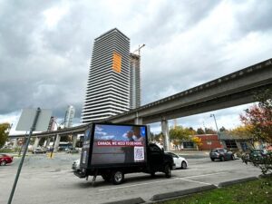Islamic Relief Canada Surrey media truck campaign