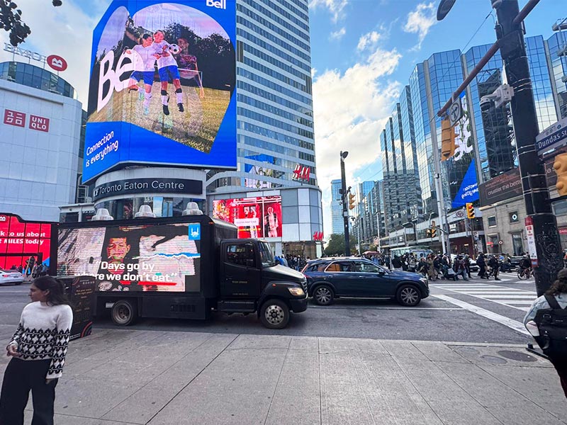 Islamic Relief Canada Toronto media truck campaign