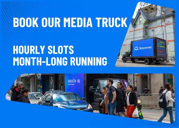 monthly booking media truck