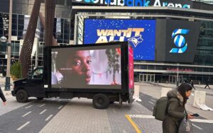 loblaws led truck campaign during blue jays game game Toronto ON