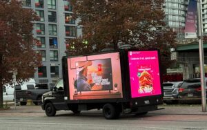 loblaws led truck campaign during blue jays game game Toronto ON