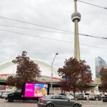 loblaws led truck campaign during blue jays game game Toronto ON