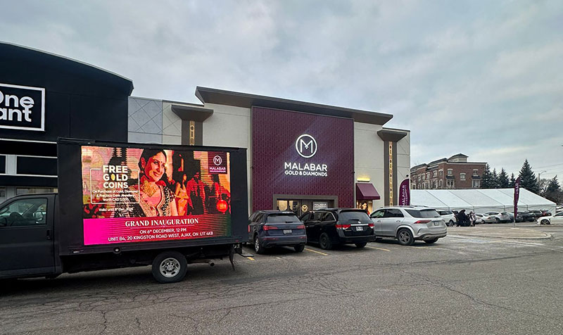 malabar grand innauguration ajax media truck campaign