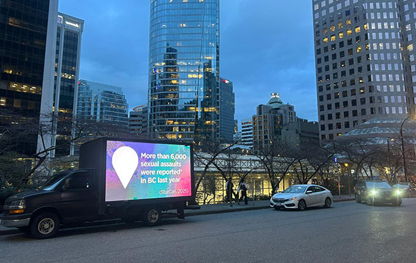 victoria media truck campaign november 2025