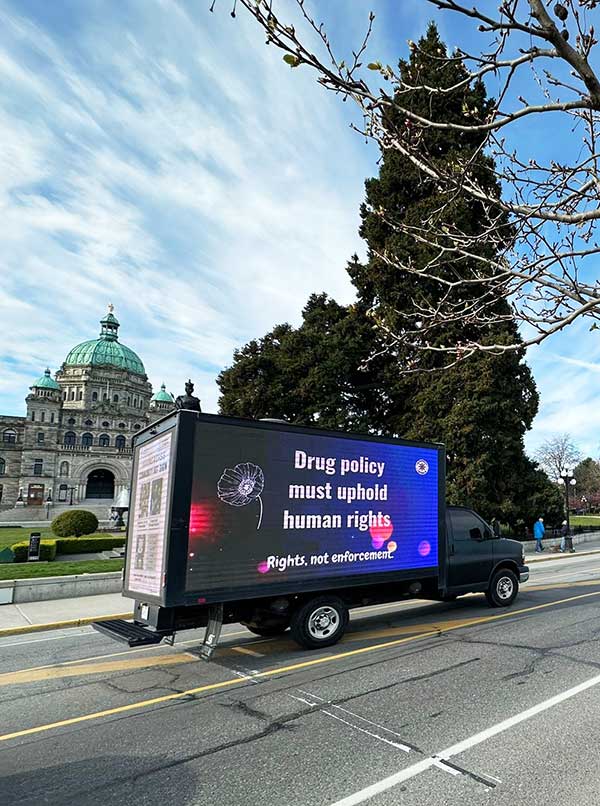 media truck campaign at victoria bc