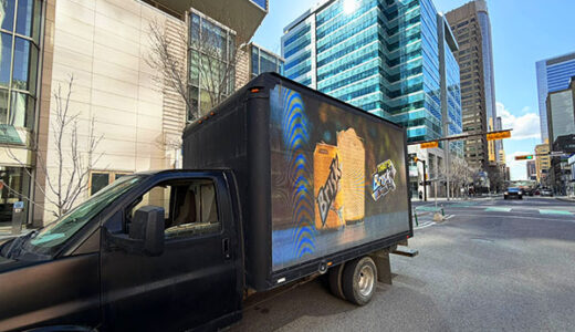 Brisk Drink Grow More led truck campaign