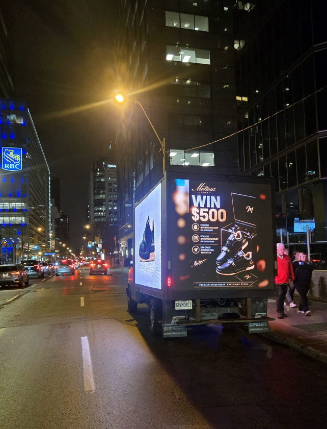 Motionz Shoe Company Grow More Media Truck Campaign