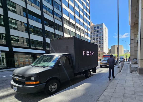 FIXAR autonomous drones and systems - Media truck campaign in ottawa