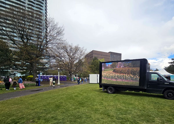 Ottawa Tulip Festival Mobile Billboards Grow More Campaign