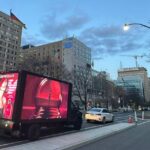 emporio armani perfume media truck advertising by grow more