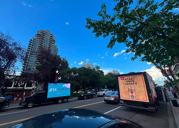 canada summer events mobile billboard advertising