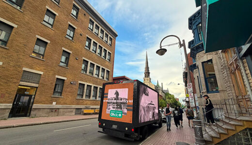 Radio Canada Montreal Media Truck Campaign