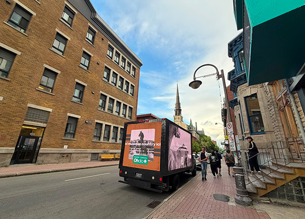 Radio Canada Montreal Media Truck Campaign