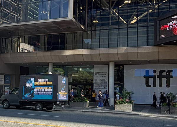 The Flood movie at tiff mobile led truck